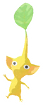 Yellow Pikmin with no Decor Artwork in the Lifelog.