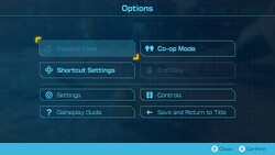 Screenshot of the pause menu in Pikmin 4.