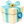 Large reverse valentines day gift pack icon.
