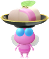 A Winged Special Decor Pikmin with Osechi decor from Pikmin Bloom.