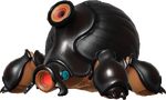 Render of the Horned Cannon Beetle from the Pikmin Garden website.
