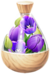 A full jar of blue tulip petals from Pikmin Bloom.