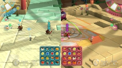 Gameplay from Bingo Battle on the Jigsaw Fortress map.