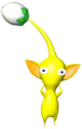 A shocked Yellow Pikmin.