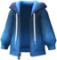 "Ombre Hoodie (Blue)" Mii outerwear part in Pikmin Bloom. Original filename is icon_of0125_Jac_ZipperHoodli1_c03.