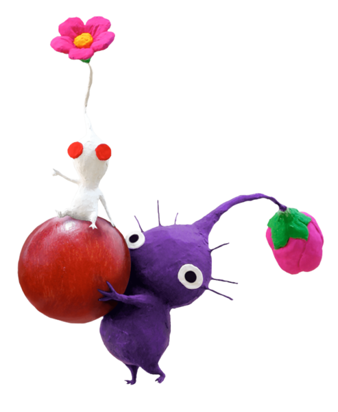 File:Purple and White Pikmin Clay Art.png