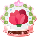 Community Day badge for the Carnation Community Day.