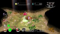 Sublevel 1 of the Explorer's Cave Challenge Mode stage from Pikmin 2.