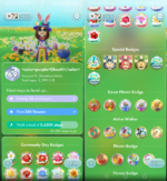 The Profile menu in Pikmin Bloom.