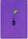 Back of a leaf Purple Pikmin e-card.