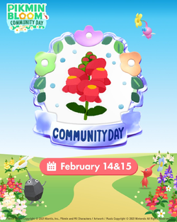 Promotional image for the February 2026 Community Day.