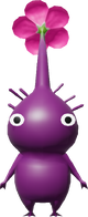 A render of a Purple Pikmin from Pikmin 4.