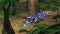 E3 2012 screenshot of Alph leading a variety of Pikmin.