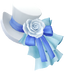 "Gothic Hat (Pure White)" Mii head item part in Pikmin Bloom.