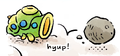 An Armored Cannon Larva as seen in the "Even Bigger" comic.