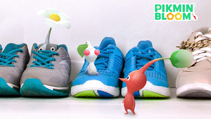 The banner image for the announcement of the "Kick Back with the Sneaker Keychain Decor Pikmin!" event during May, 2023.