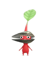 An animation of a Red Pikmin with a Shell from Pikmin Bloom.