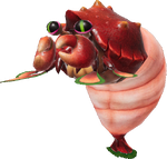 Render of a Hermit Crawmad from the Pikmin Garden website.