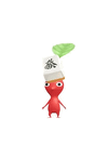 An animation of a Red Pikmin with a Mahjong Tile from Pikmin Bloom