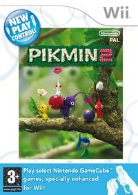 Front boxart for the European version of New Play Control! Pikmin 2.