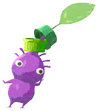 Lifelog artwork of a Purple Corner Store Decor Pikmin with Bottle Cap decor from Pikmin Bloom.