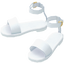 "Strappy Sandals (White)" Mii shoe part in Pikmin Bloom.