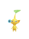 animation of the yellow pikmin blue sticker decor