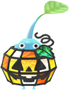 An Ice Special Decor Pikmin with Halloween: Stained Glass decor from Pikmin Bloom.