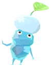Lifelog artwork of an Ice Snowy Day Decor Pikmin with Snow decor from Pikmin Bloom.