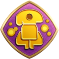 The "Safe and Sound" badge in Pikmin 3 Deluxe.