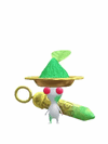 An animation of a White Pikmin with Color Powder from Pikmin Bloom.