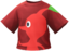 "Red Pikmin Printed T-shirt" Mii shirt part in Pikmin Bloom. Original filename is icon_of0146_Shi_TStandard1_c14.
