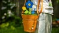 Pikmin Blue Potted Plant Crossbody Bag