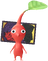 A Red Special Decor Pikmin with Flower Card (Volume 1) decor from Pikmin Bloom.