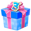 A special 3rd Anniversary themed Mystery Box from Pikmin Bloom, used during the 3rd Anniversary Event.