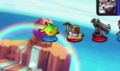 The Yellow Wollywog trophy icon seen in the top left corner of the screen during the Extravaganza, next to a trophy of Resetii.