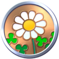 Novice Flower Badge. The badge shows a Big Flower.