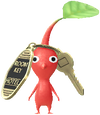 A Red Hotel Decor Pikmin with Hotel Amenities decor from Pikmin Bloom.