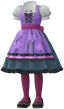 "Dirndl-Style Dress (Purple)" Mii costume in Pikmin Bloom.
