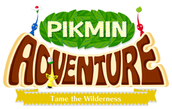 The logo for the Pikmin Adventure attraction in Nintendo Land.