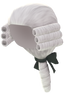 "Rococo Side-Roll Wig (White)" Mii head item part in Pikmin Bloom.