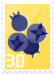 A standard postcard stamp in Pikmin Bloom.