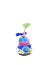 An animation of a Winged Pikmin with a Pikmin 4 Spaceship from Pikmin Bloom