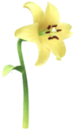 Yellow lilium Big Flower icon.