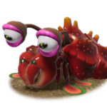 Icon for the Bug-Eyed Crawmad, from Pikmin 4's Piklopedia.
