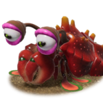 Icon for the Bug-Eyed Crawmad, from Pikmin 4's Piklopedia.