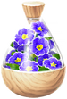 A full jar of blue primrose petals from Pikmin Bloom.