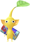 A Yellow Appliances Store Decor Pikmin with Battery decor from Pikmin Bloom.
