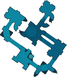The texture for Ultimate Testing Range Sublevel 1's radar map in Pikmin 4, rotated to face north.