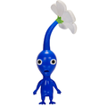 The unreleased Blue Pikmin figurine.